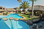 Relax in the sun at our naturally styled pool